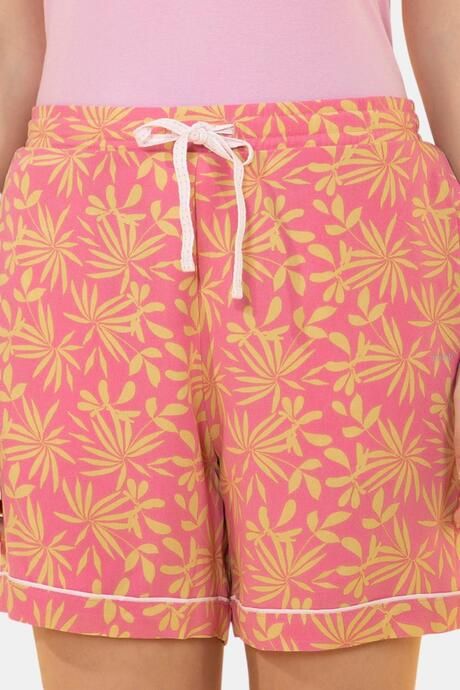 Amante Sleep Shorts - Sahara Leaf Print — image 4